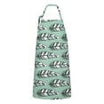 thumbnail image 1 of Based Black and White Geometric Feather Apron-Garden Aprons for Women with Pockets-Cotton Linen Waterproof Kitchen Cooking Gardening Aprons Adjustable for Kitchen,Cooking,BBQ and Salon 33x27 Inch, 1 of 7