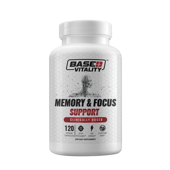 Based Vitality Daily Wellness Formula with Alpha GPC, Lion's Mane, L-Tyrosine & Acetyl L-Carnitine, 60 Capsules