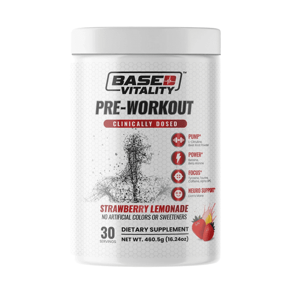 Based Vitality Pre-Workout Strawberry Lemonade
