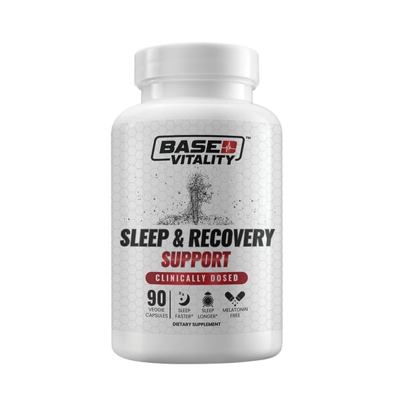 Based Vitality Sleep & Recovery Formula, Daily Wellness Supplement with Magnesium, Glycine & L-Theanine, 60 Capsules