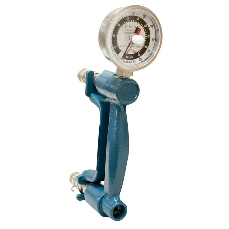 Baseline Hand Dynamometer - Standard 200 lb Capacity - Reverse Gauge Exercise/Feedback Model Baseline Hand Dynamometer - Standard 200 lb Capacity - Reverse Gauge Exercise/Feedback Model