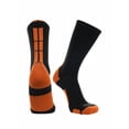 thumbnail image 1 of Baseline 3.0 Athletic Crew Socks (Black/Orange, Large), 1 of 2