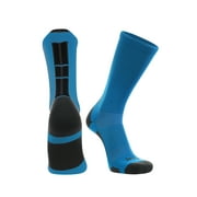 Baseline 3.0 Athletic Crew Socks (Electric Blue/Graphite/Black, Large)