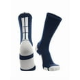 thumbnail image 1 of Navy Basketball Socks Boys Girls Youth Kids Womens Mens Basketball Socks Football, Baseline Crew (Blue - White, Large), 1 of 2