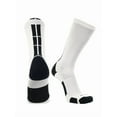 thumbnail image 1 of Twin City Multisport Baseline 3.0 Crew Socks White | Black Small, 1 of 2