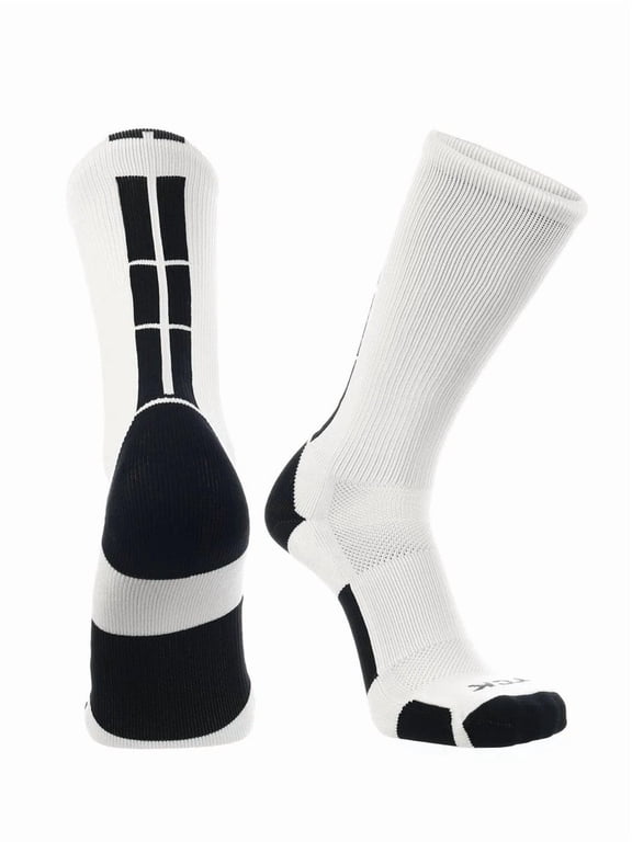 Twin City Multisport Baseline 3.0 Crew Socks White | Black Small