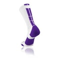thumbnail image 1 of Baseline 3.0 Athletic Crew Socks (White/Purple, Small), 1 of 2