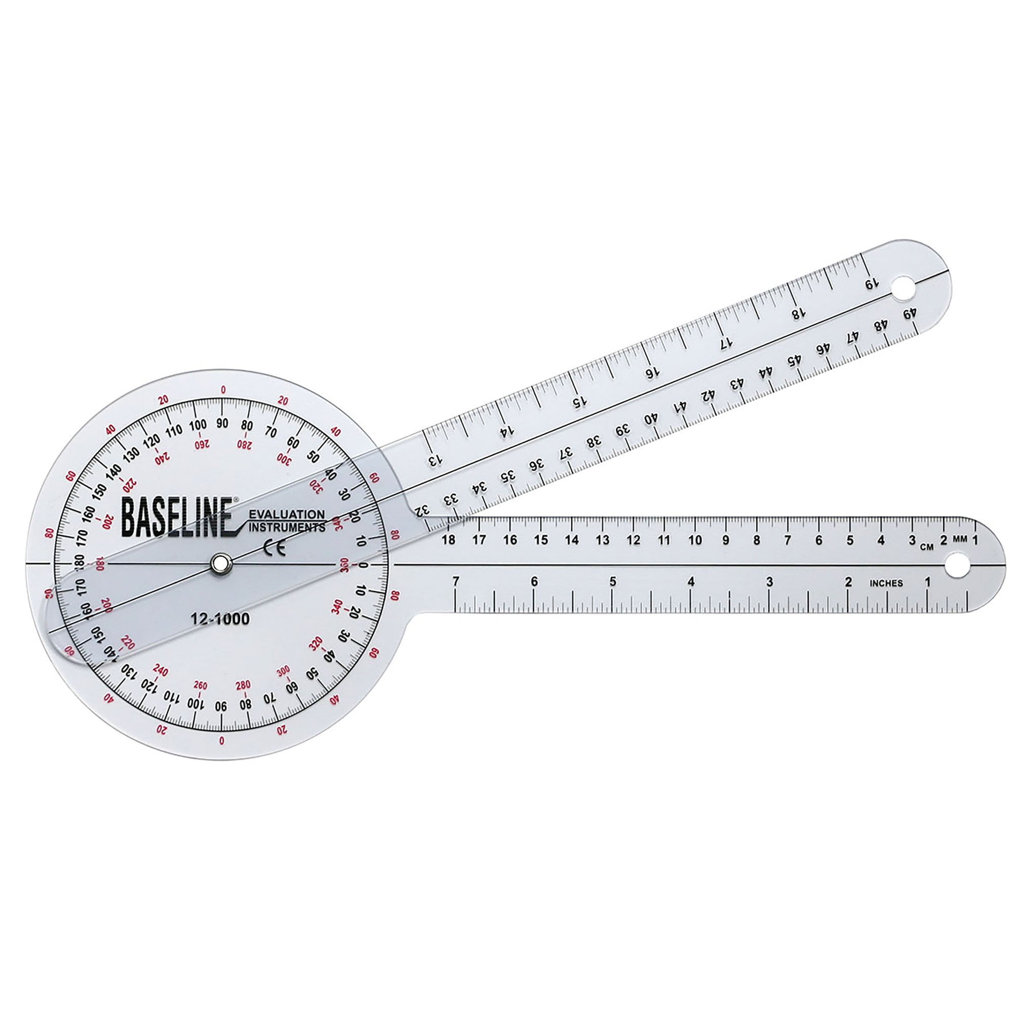 超話題新作 Baseline and angle joint goniometer plastic clear degree 360 健康家電