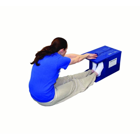 Baseline Sit n' Reach Trunk Flexibility Assessment Testing Box with Easy-To-Read Scale and Footplate for Rehab, Chiropractic, and Sports Training