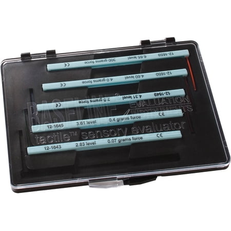 Baseline Tactile Monofilament Sensory Perception Evaluation Tool 6-Piece Set, Clinical Level Screening Test for Hands, Feet, (2.83, 3.61, 4.31, 4.56, 5.07, 6.65 gram)