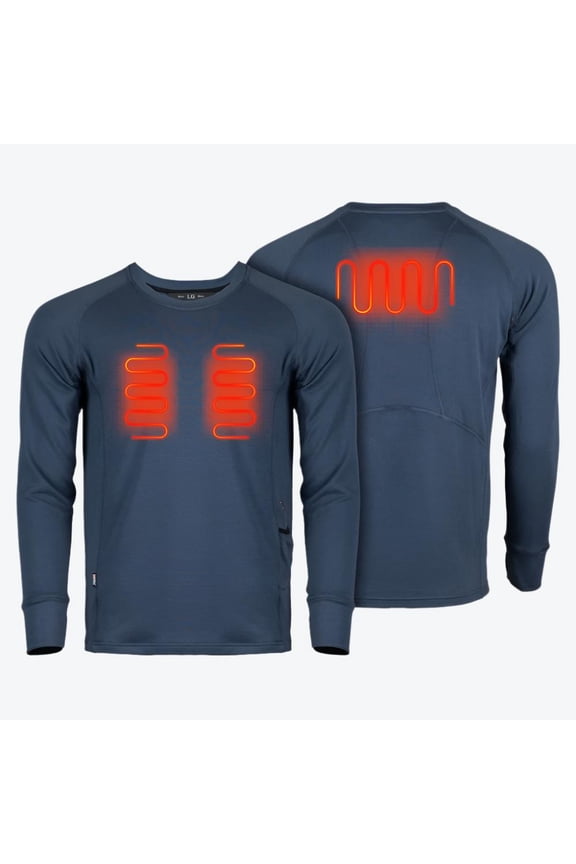 Baselite Heated Baselayer Shirt Men&rsquo;s - Arctic Blue