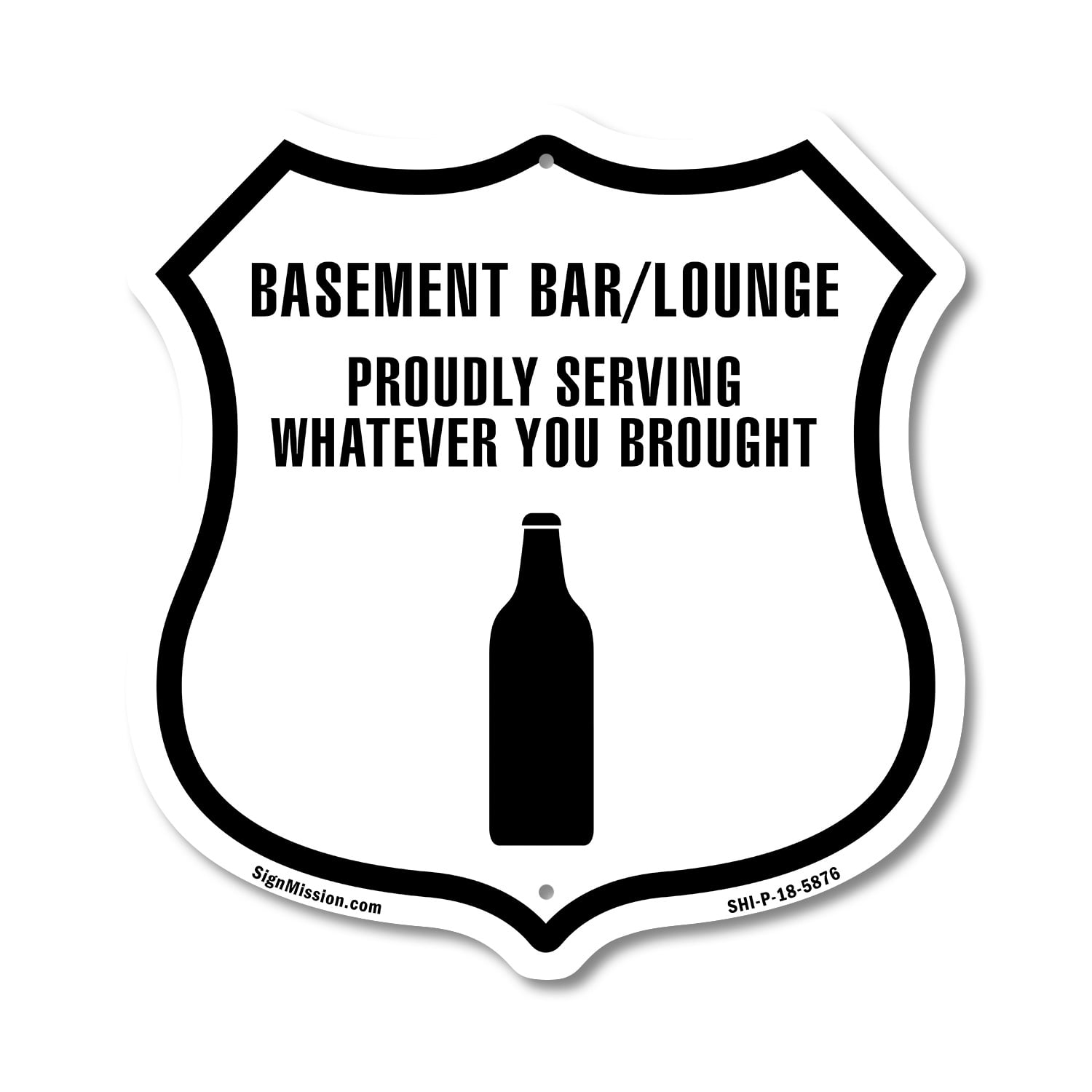 Walmart Basements Basement Bar Lounge Serving Whatever Brought (2 Pack) 6 inch X 6 inch ...