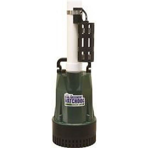 Basement Watchdog Submersible Sump Pump, Cast Iron/Aluminum, 1/2 Hp