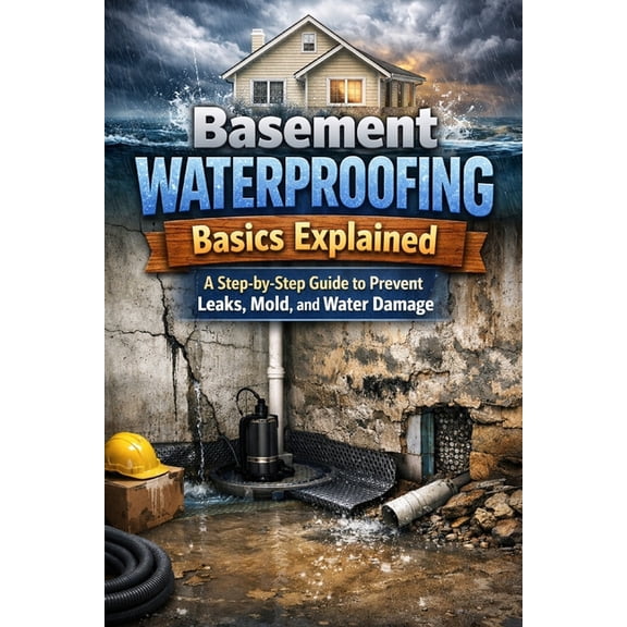 Basement Waterproofing Basics Explained: A Step-by-Step Guide to Prevent Leaks, Mold, and Water Damage, (Paperback)