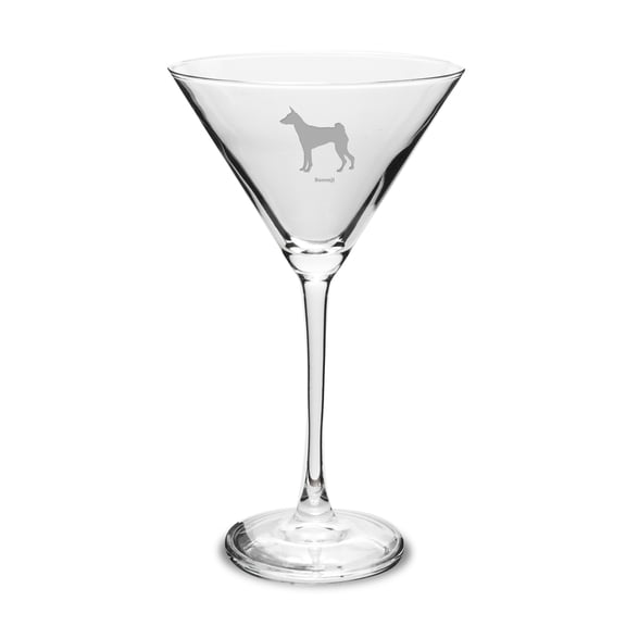 Basenji 10 oz Classic Martini Glass