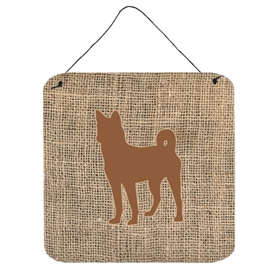 Basenji Burlap and Brown BB1110 Wall or Door Hanging Prints