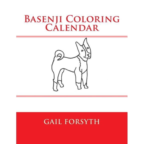 Basenji Coloring Calendar, (Paperback)