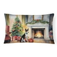 thumbnail image 1 of Basenji Cozy Christmas Throw Pillow 12 in x 16 in, 1 of 4