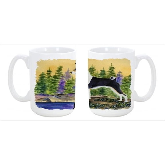 Basenji Dishwasher Safe Microwavable Ceramic Coffee Mug 15 oz.