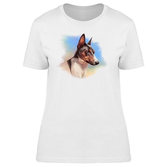 Basenji Dog Breed Art T-Shirt Women -Image by Shutterstock, Female 3X-Large