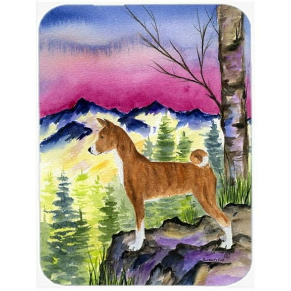 Basenji Glass Cutting Board- Large