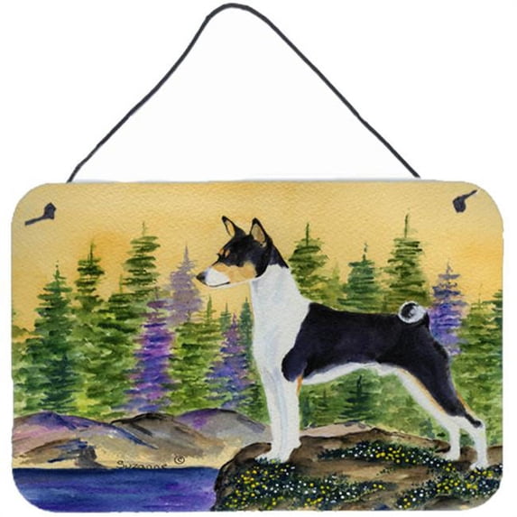 Basenji Indoor Aluminium Metal Wall Or Door Hanging Prints