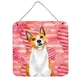 thumbnail image 1 of Basenji Love Wall or Door Hanging Prints Red, 1 of 1