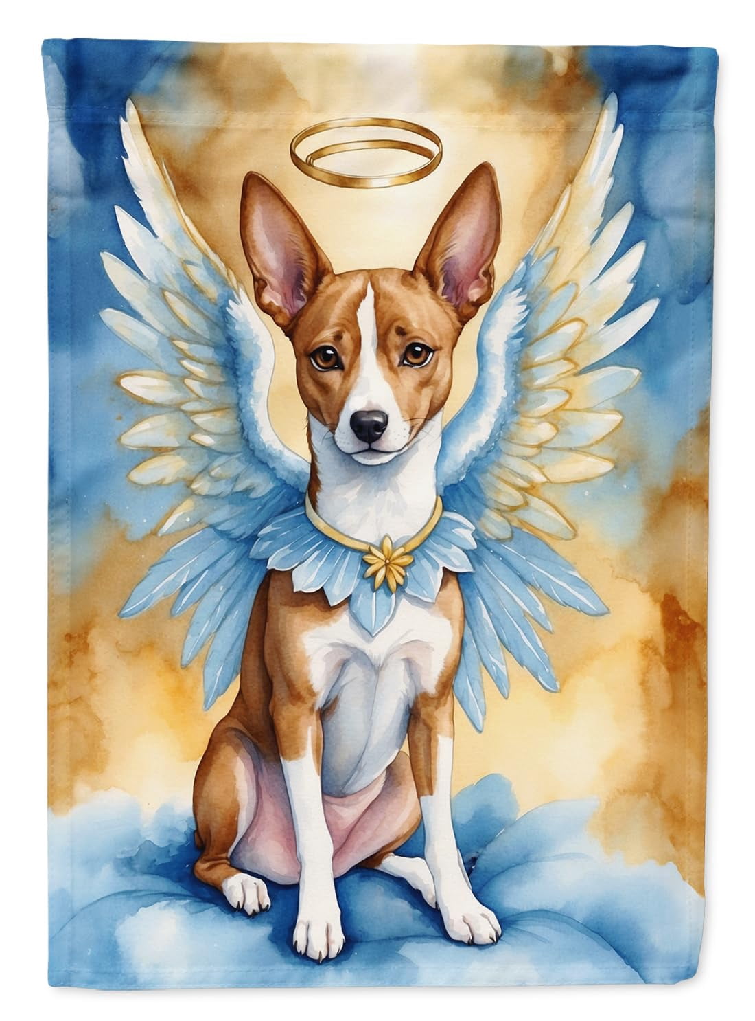 Basenji My Angel House Flag 28 in x 40 in