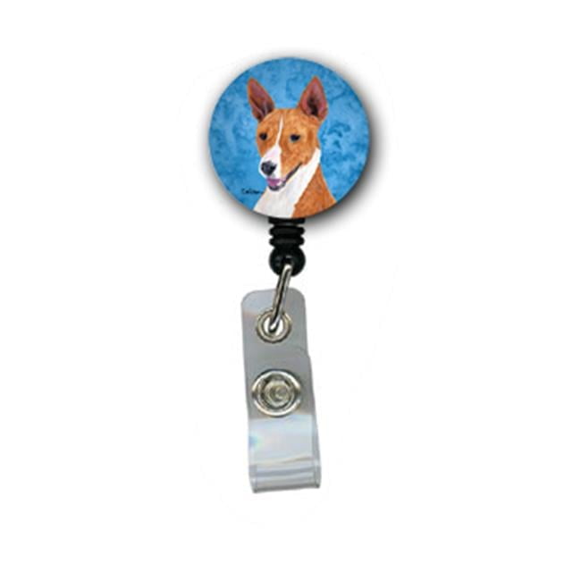 Basenji Retractable Badge Reel Or Id Holder With Clip
