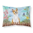 thumbnail image 1 of Basenji Spring Fabric Standard Pillowcase, 1 of 2