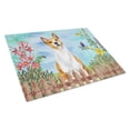 thumbnail image 1 of Basenji Spring Glass Cutting Board Large, 1 of 2