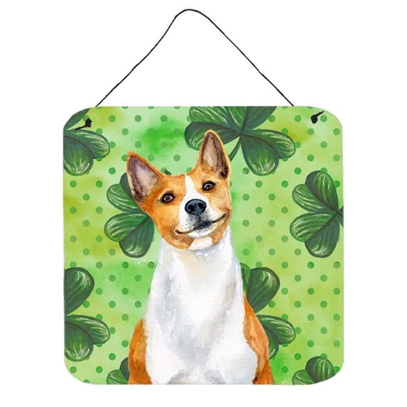 Basenji St Patricks Wall or Door Hanging Prints