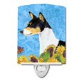 thumbnail image 1 of Basenji in Summer Flowers Ceramic Night Light, 1 of 1