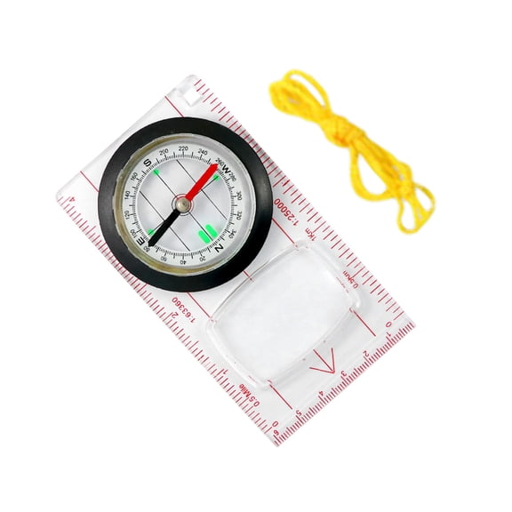 Baseplate Map Compasses with Scale Ruler Accurate Orienteering Compasses for Backpacking, Camping, Survival Navigation