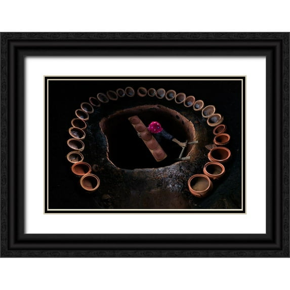 Baser, Caner 24x17 Black Ornate Wood Framed with Double Matting Museum Art Print Titled - A?Apmlek