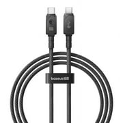 Baseus Braided USB C Cable 3.3ft USB-C to USB-C Cable 100W Type C Charger Cord, Black