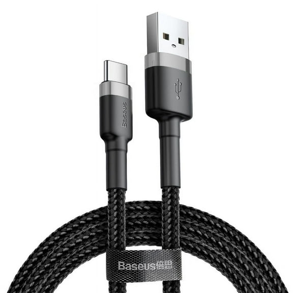 Baseus Long USB C Cable, Android Phone Charging and Data Sync Cord, Metal TPE, Single Pack