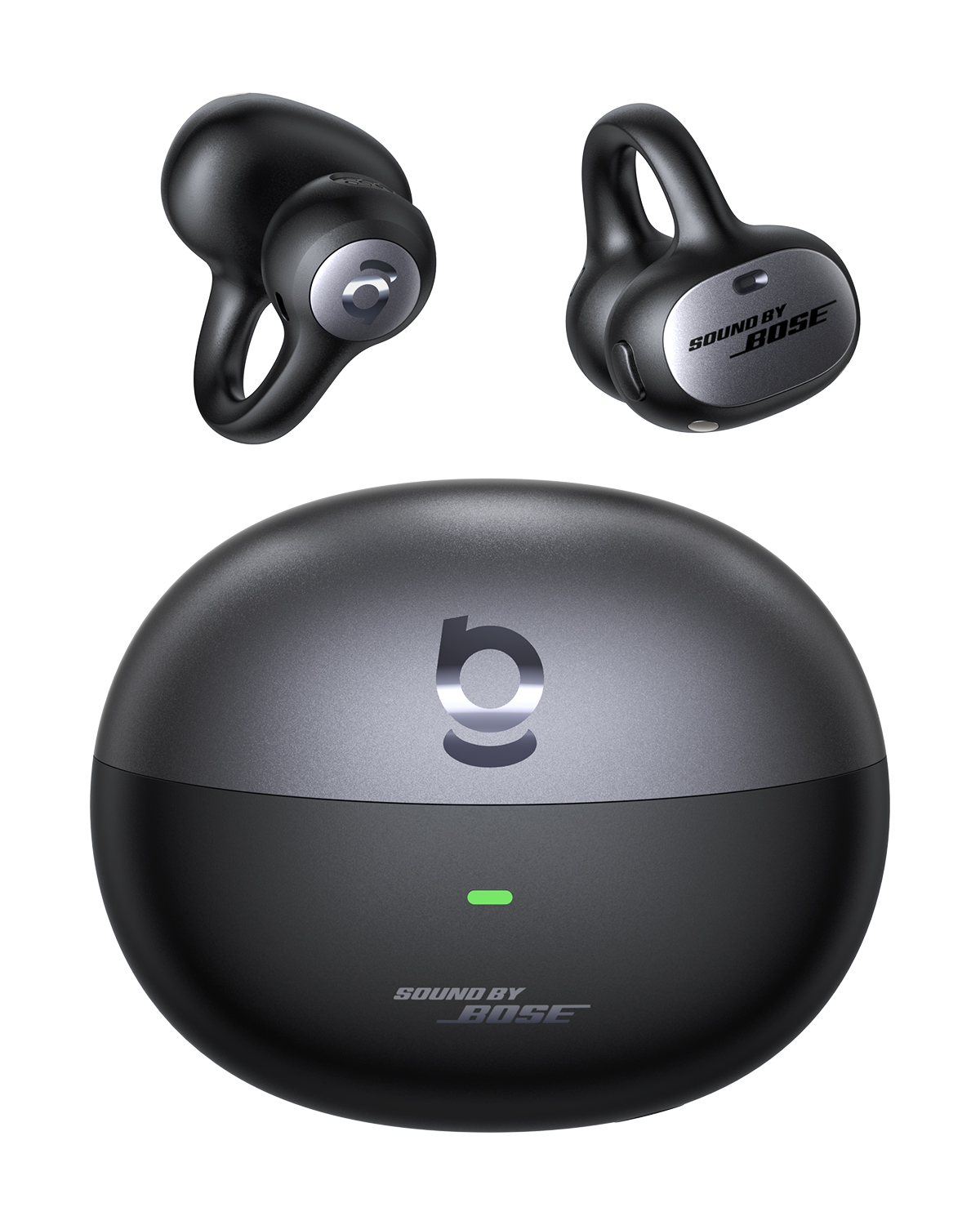 Baseus Inspire XC1 Open-Ear Clip Earbuds, Dolby Audio, IP66 Waterproof, 40H Battery Life for Running, Workouts & Clear Calls, Black