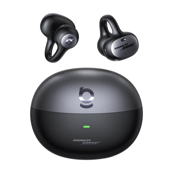 Baseus Inspire XC1 Open-Ear Clip Headphones, Dolby Audio, IP66 Waterproof, 40H Battery Life for Running, Workouts & Clear Calls, Black