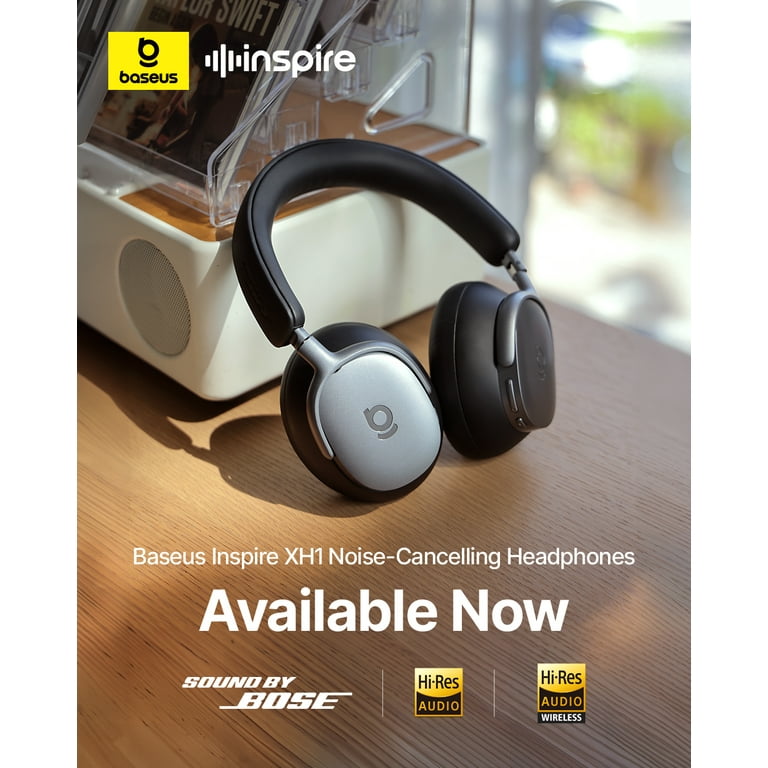 Baseus Inspire XH1 Adaptive Noise Cancelling Headphones, Hi-Res