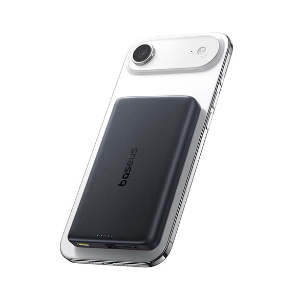 Baseus Picogo Magnetic Power Bank 10,000mAh, Qi2.2 Certified 25W Wireless Fast Charger, 45W USB-C Portable Charger Slim Alloy Battery Pack for iPhone 17/16/15/14, TSA Approved for Travel