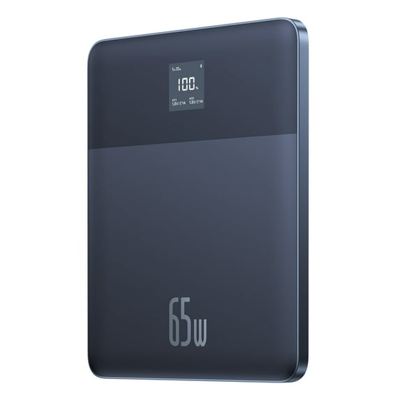 Baseus Power Bank 12000mAh Portable Charger 65w Fast Charging Laptop Charger Battery Pack Blade 2 Phone Charger, Blue