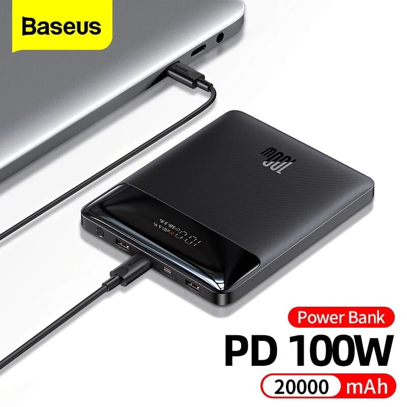 Baseus Power Bank 30000mA Portable Charger with 4-Ports