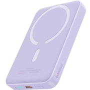 Baseus Magnetic 5000mAh Power Bank, Wireless Portable Charger for iPhone 17/16/15/14, Fast Charging Battery Pack, Purple