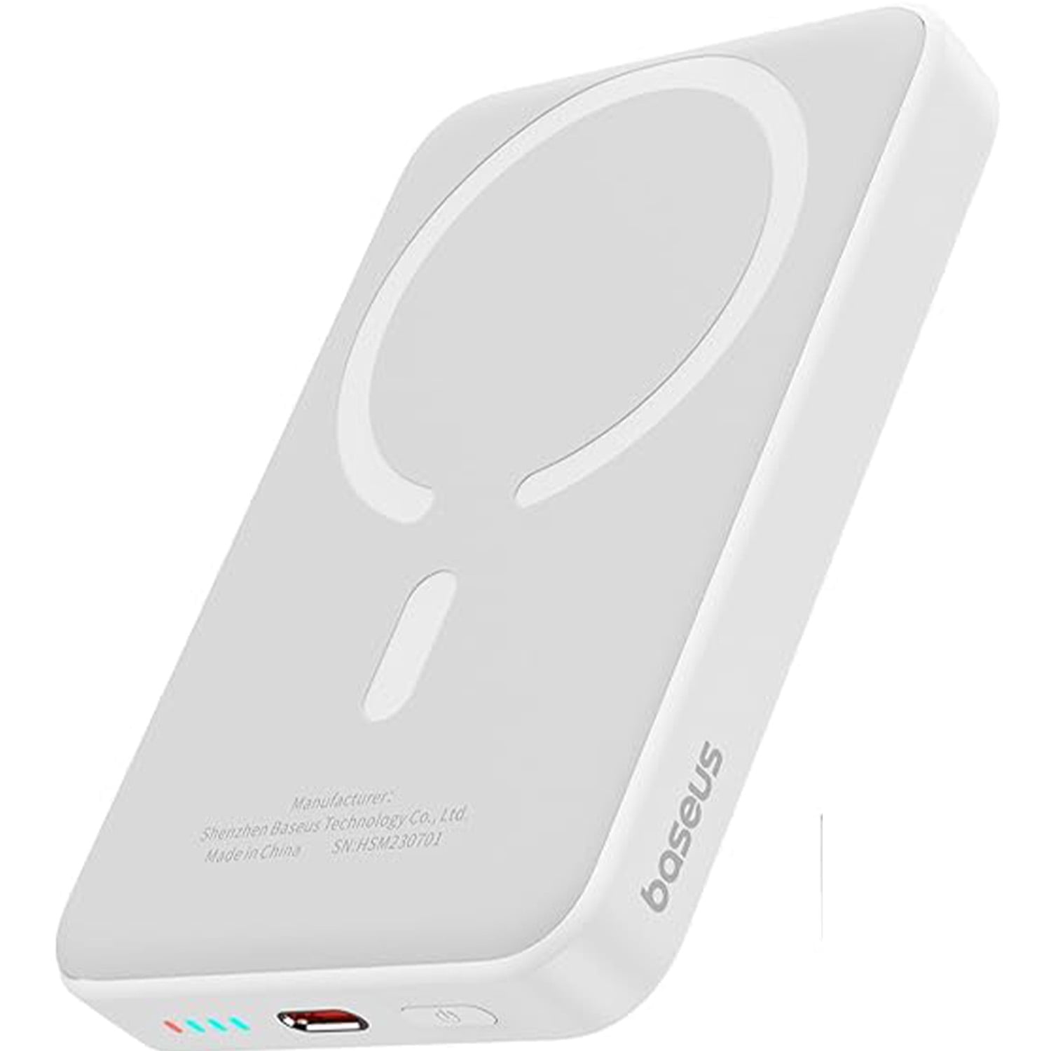 Baseus Magnetic 5000mAh Power Bank, Wireless Portable Charger for iPhone 17/16/15/14, Fast Charging Battery Pack, Gray