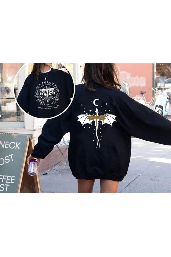 Basgiath War College Double-Sided Sweatshirt, Fourth Wing Riders & "Fly or Die" Sweatshirt, Violet Sorrengail Bookish Sweatshirt