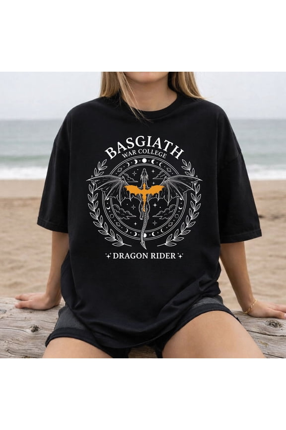 Basgiath War College Dragon Rider T-Shirt – Fantasy Bookish Tee for Readers & Fourth Wing Fans
