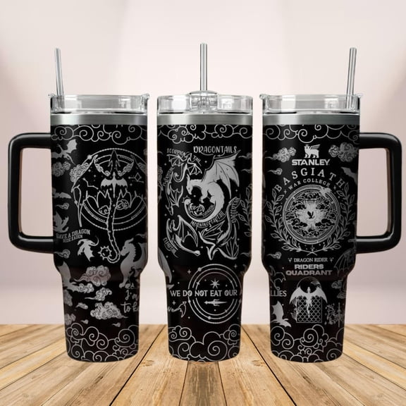 Basgiath War College Engraved Tumbler, Fourth Wing 40oz Tumbler, Riders Quadrant Tumbler Cup, Bookish Tumbler, Fly Or Die Tumbler Women