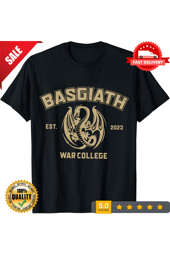 Basgiath War College Fourth Wing Dragon Rider Basgiath War T-Shirt, ULTRA LIMITED-TH75459