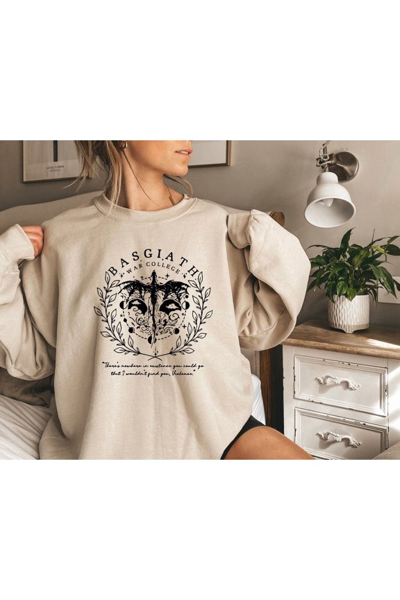 Basgiath War College Fourth Wing Dragon Rider Bookish Sweatshirt All size S-3XL
